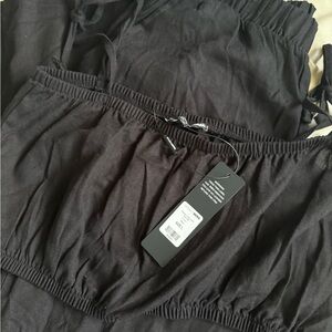 Fashion Nova Charcoal Strapless Ensemble